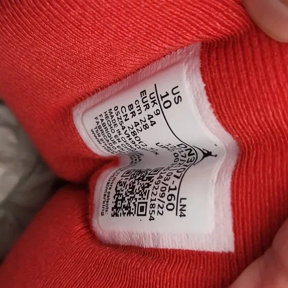 NEW Men's Sz 10 Jordan 3 Retro "Fire Red" Shoes - DN3707-160 - Picture 9 of 10